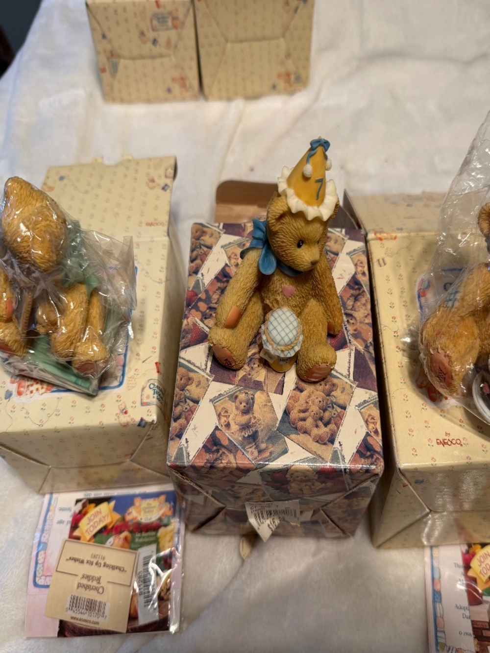 11 Years of Cherished Teddies Birthday Bears, NIB